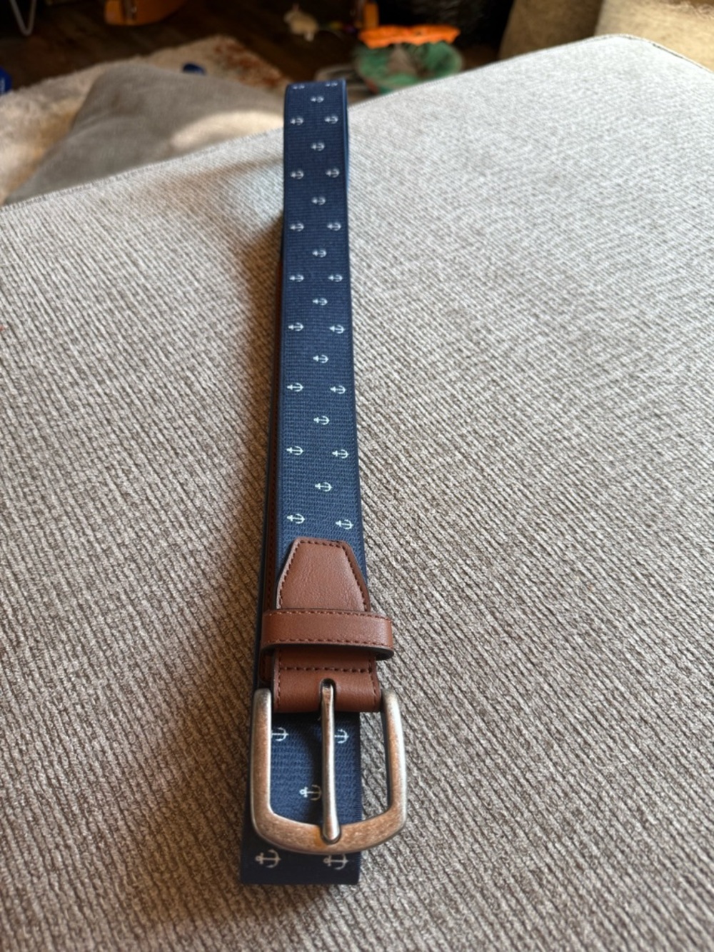 Blue Nautical Stretchy Belt